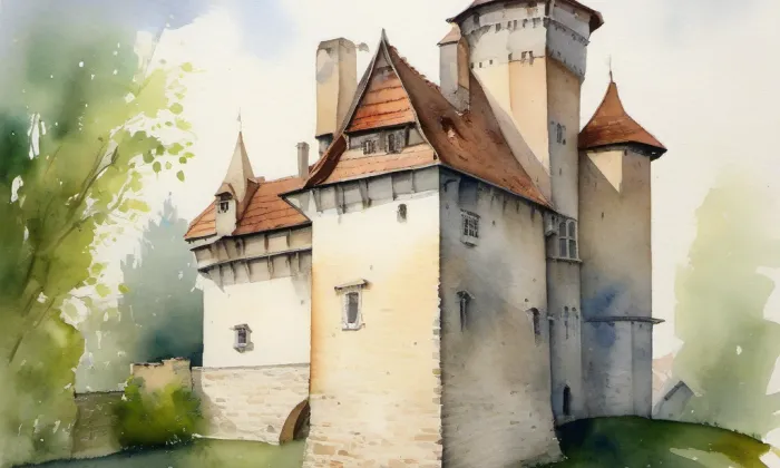Jeřeň – akvarel