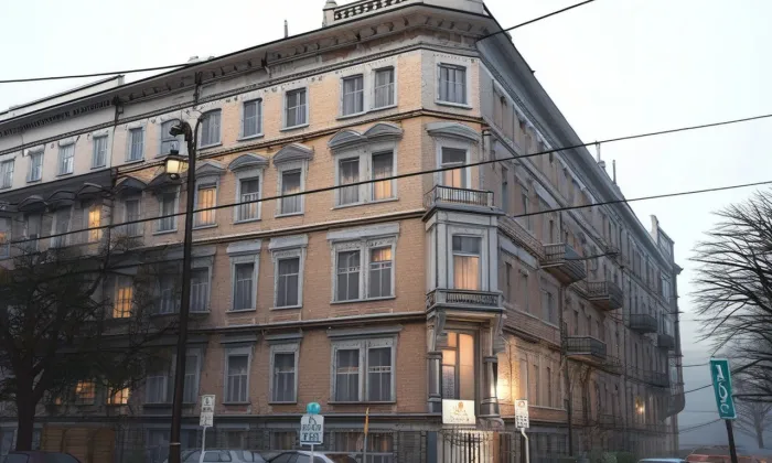 Jechentalovy domy, Malostranské nábř. 558/1 – noc