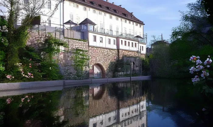 jezuitská kolej v Českém Krumlově – jaro