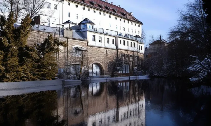 jezuitská kolej v Českém Krumlově – zima