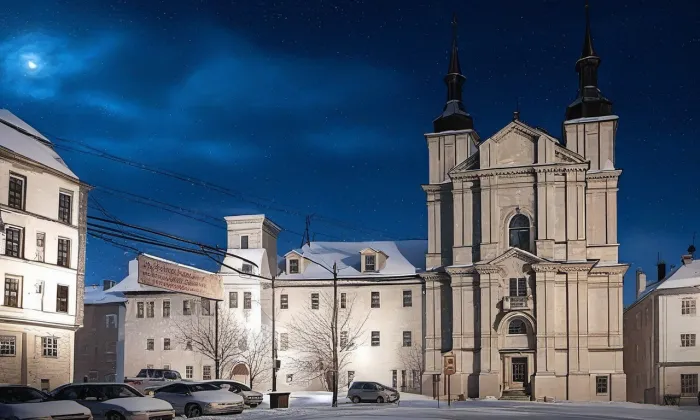 jezuitská kolej v Jihlavě – zima
