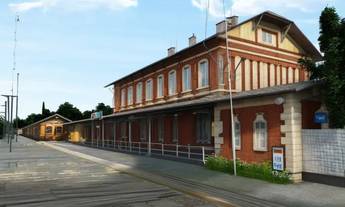 Jindřichův Hradec (nádraží) – léto