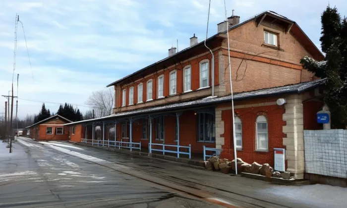 Jindřichův Hradec (nádraží) – zima
