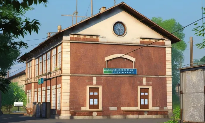 Jistebník (nádraží) – jaro