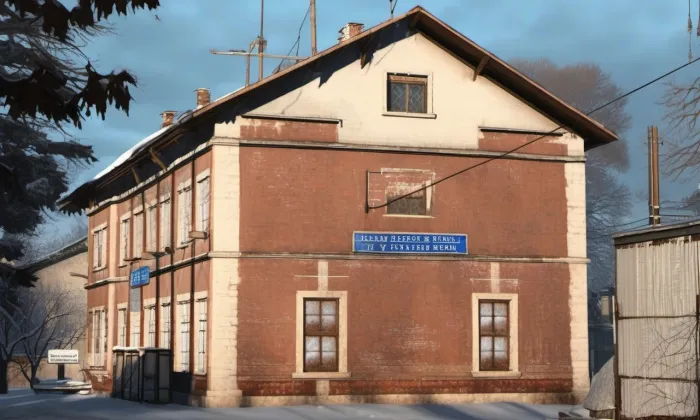 Jistebník (nádraží) – zima