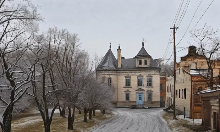 Křížová cesta (Chyše) – zima