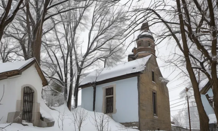 Křížová cesta v Hodkovicích nad Mohelkou – zima