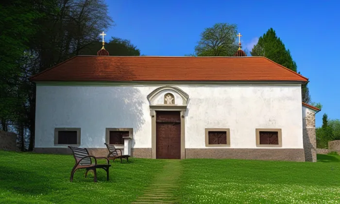 kaple Božího hrobu v Mimoni – jaro