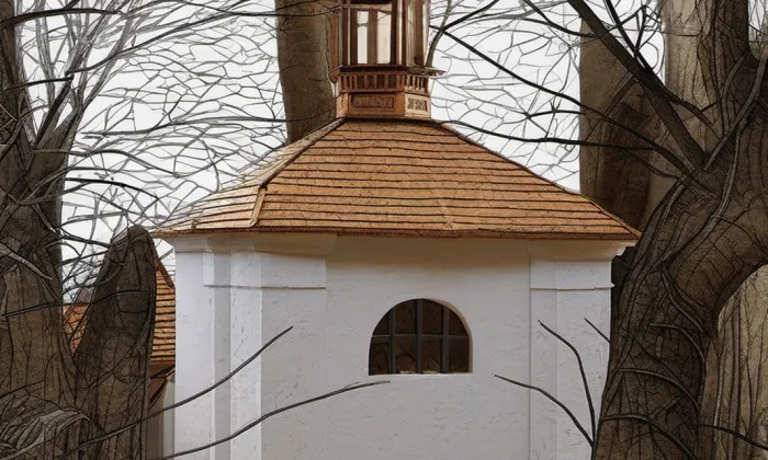 Kaplička (Kostelní Bříza) – noc