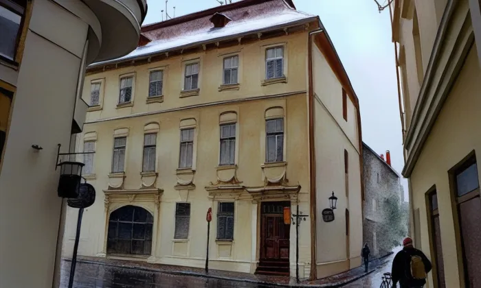 Kapounovský dům – akvarel