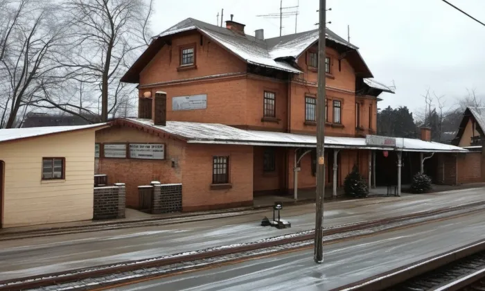 Kardašova Řečice (nádraží) – zima