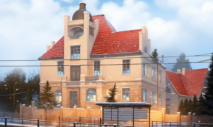 Kestřánkova vila Marie – zima