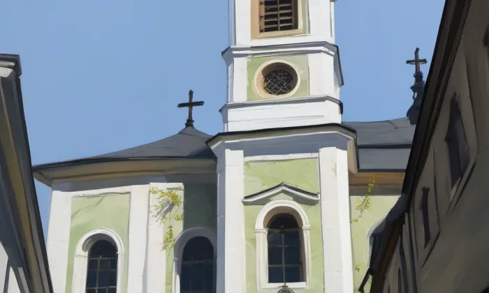 Kostel Narození Panny Marie (Trutnov) – jaro
