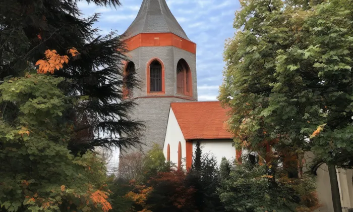 Kostel Panny Marie Sněžné – podzim