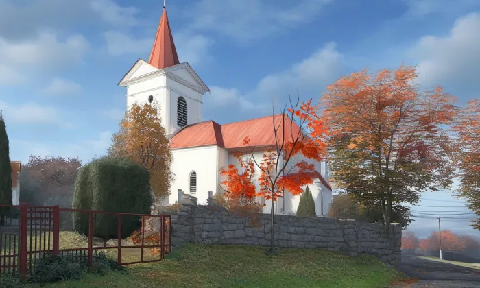 kostel Proměnění Páně – podzim