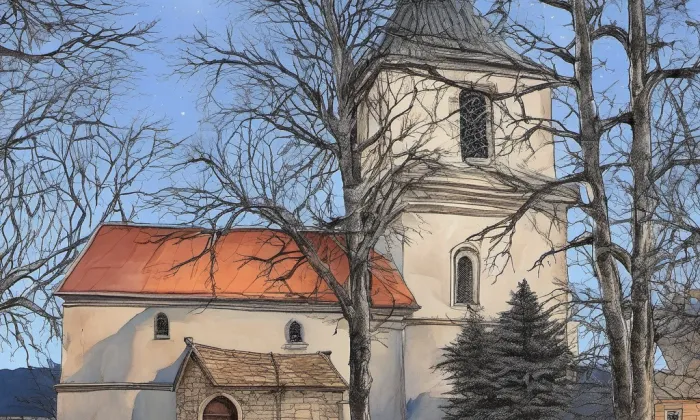 Kostel svaté Kateřiny – noc