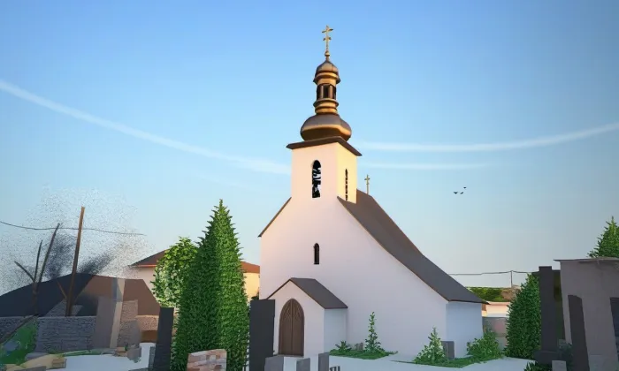 kostel svatých Petra a Pavla (Kojice) – léto