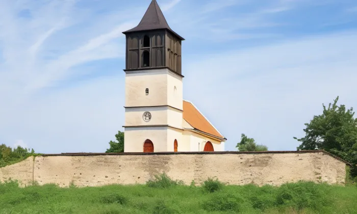 Kostel svatého Martina se zaniklou vsí – léto