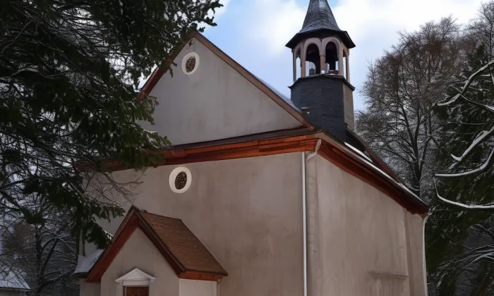 Kostel svatého Michala – zima