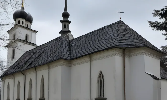 Kostel svatého Mikuláše (Nový Jičín) – zima