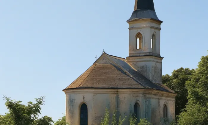 kostel svatého Prokopa (Budiměřice) – léto