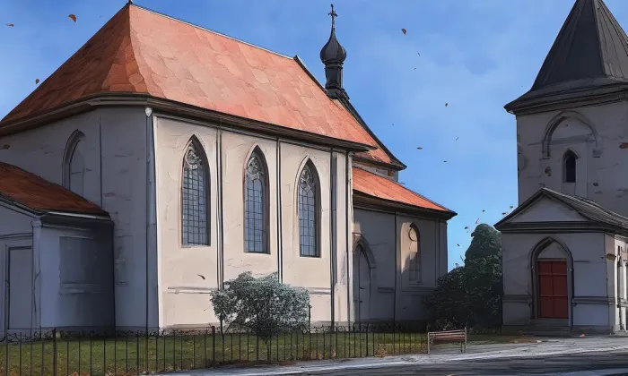 Kostel svatého Václava – podzim