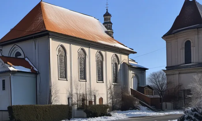 Kostel svatého Václava – zima