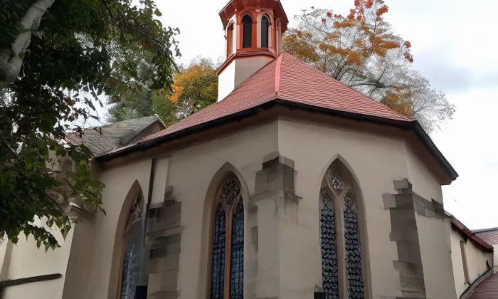 Kostel svatého Vavřince (Černovičky) – podzim