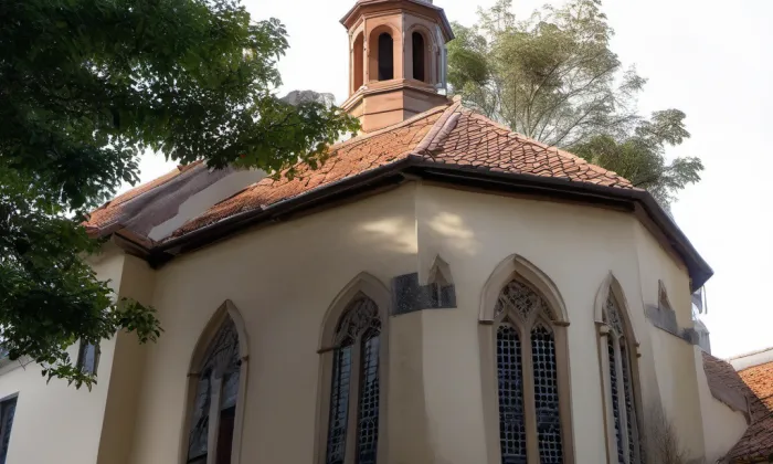 Kostel svatého Vavřince (Černovičky) – noc