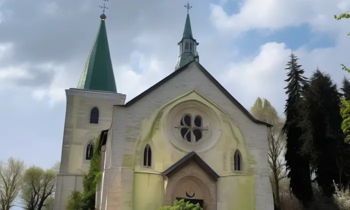 Kostel Všech svatých – jaro