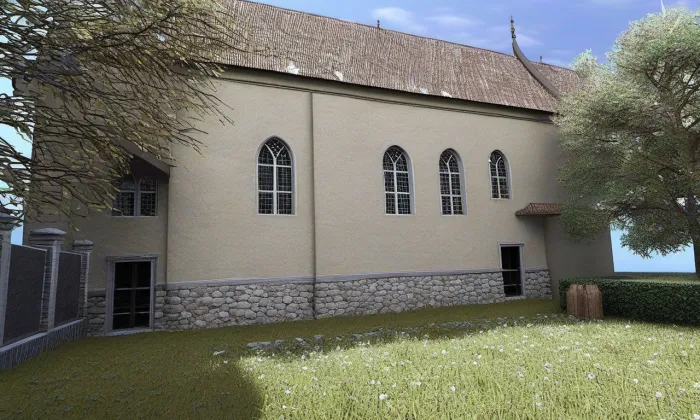 kostel Zvěstování Páně – noc