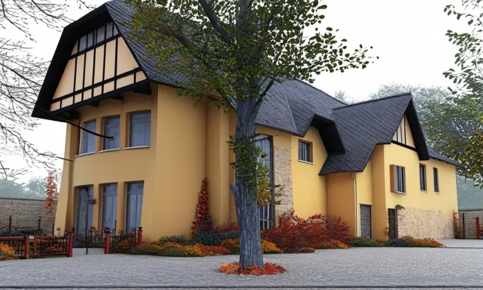 Kotěrova vila (Bechyně) – podzim