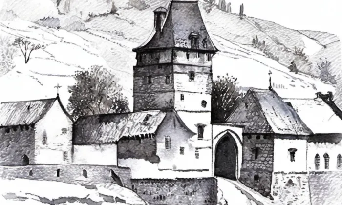 Kouskova Lhota – akvarel
