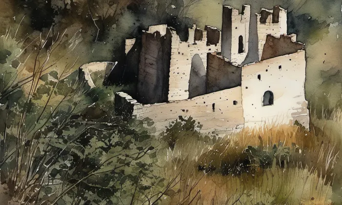 Krašov – akvarel