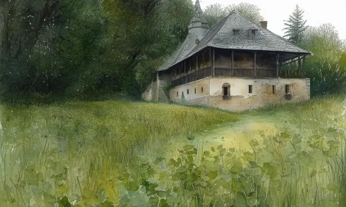 Krahulov – akvarel