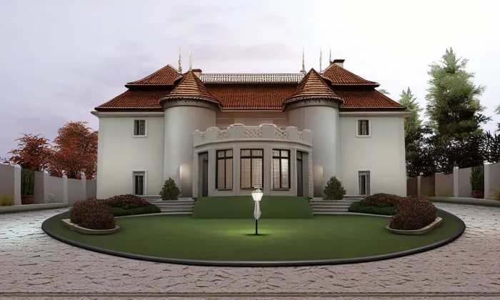 Kramářova vila – noc