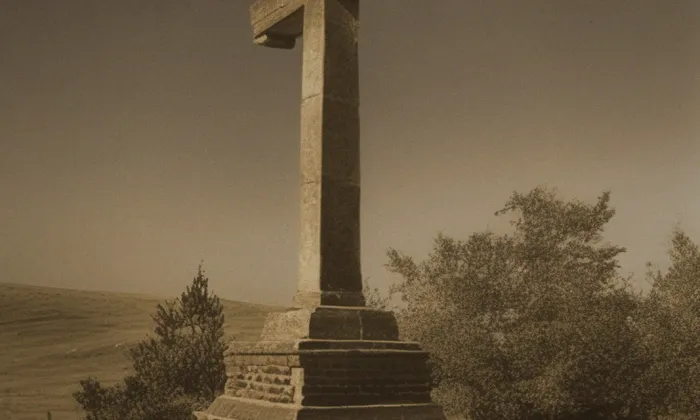 Krucifix na skále – historická rekonstrukce