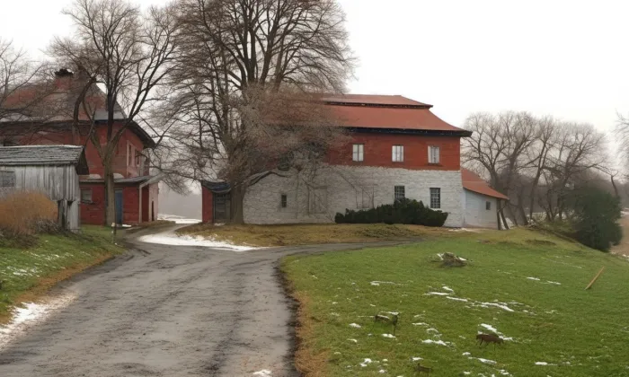 Kvítkův dvůr – zima