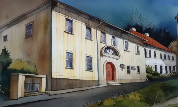 Laffayetův dům – akvarel