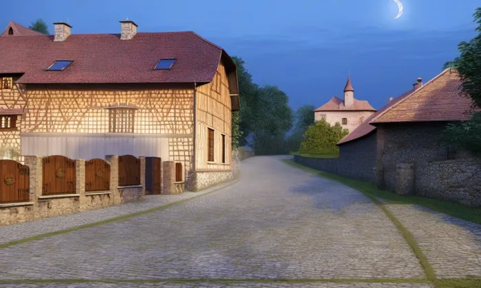 Libčany – noc