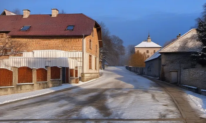 Libčany – zima