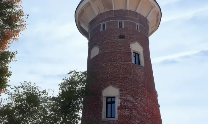 Libeňská vodárenská věž – podzim