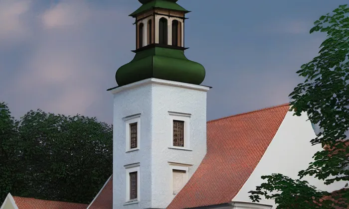 Lomnická radnice – jaro