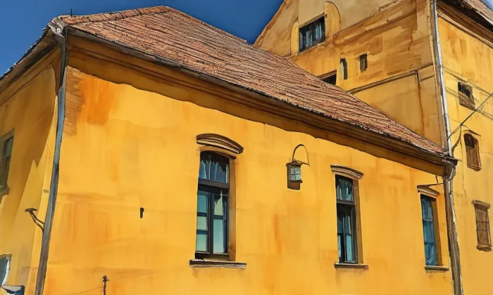 Měšťanský pivovar – akvarel