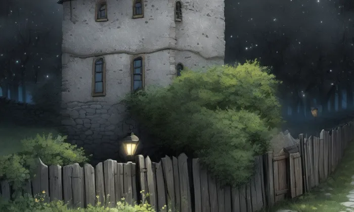 Městské opevnění (Jablonné v Podještědí) – noc