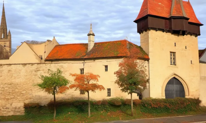 Městské opevnění (Louny) – podzim