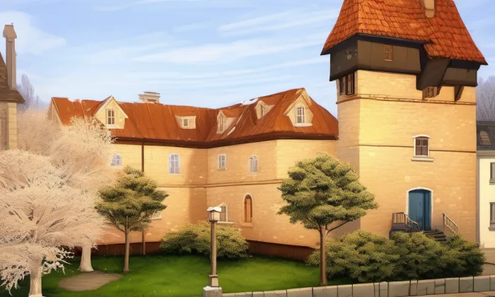 Městské opevnění (Louny) – zima