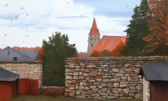 Městské opevnění (Poběžovice) – podzim