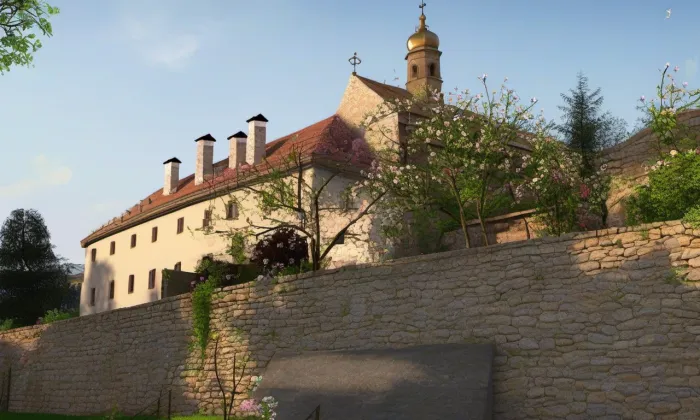 městské opevnění Mělníka – jaro