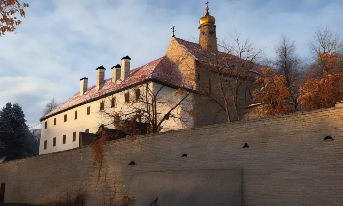 městské opevnění Mělníka – zima